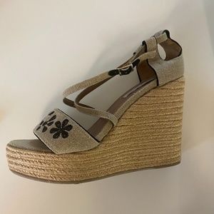 Tabitha Simmons Wedge Espadrille Sandals